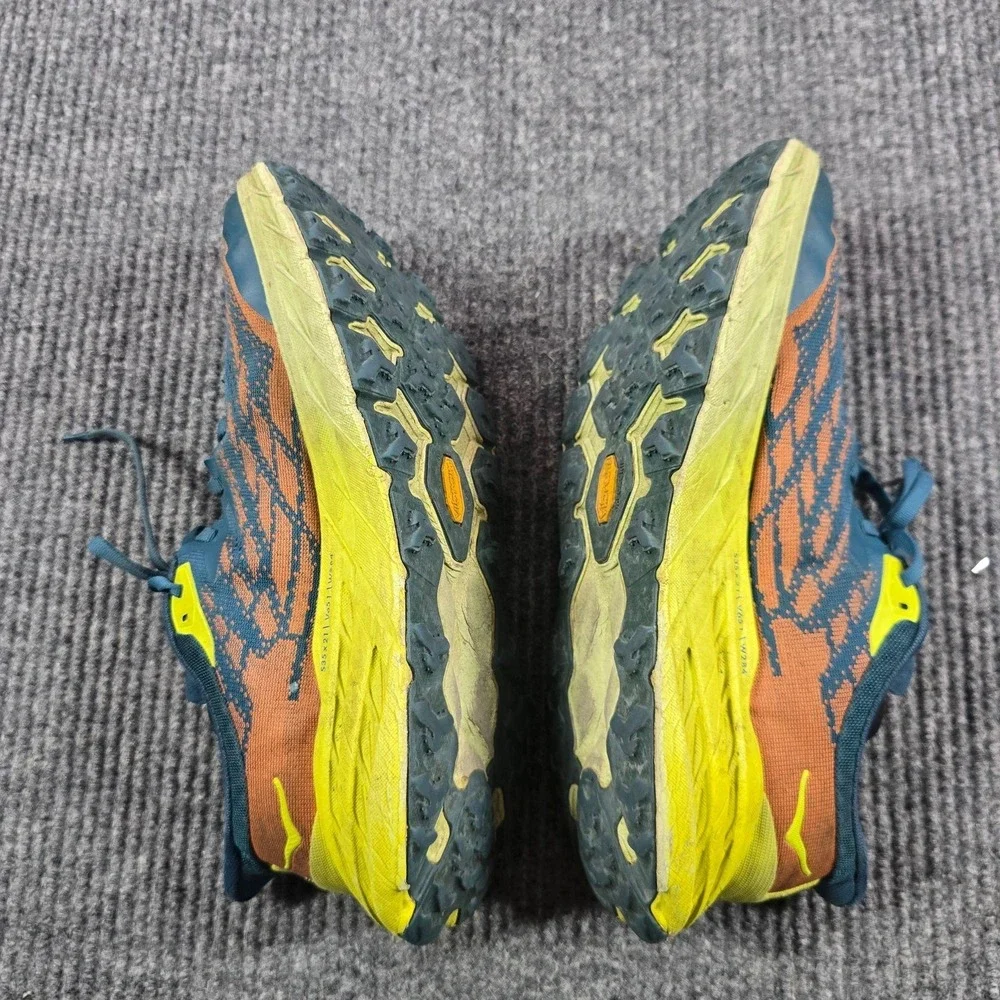 Hoka One One Speedgoat 5 Shoes Mens Size 10.5 Wide Blue Trail Running 1123159